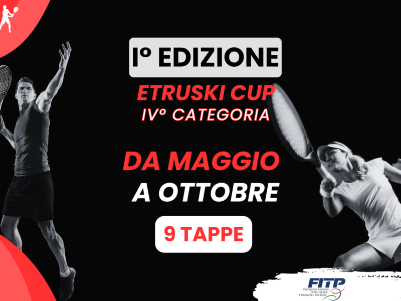 Scopri le Tappe del primo Torneo Rodeo FITP Etruski Cup IV Categoria Maschile e Femminile!